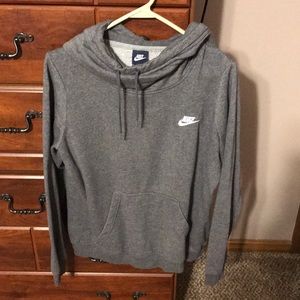 Gray Nike hoodie
